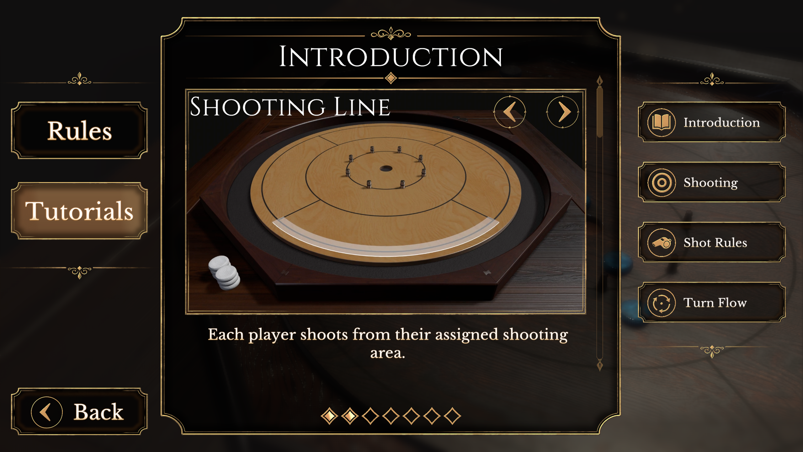 Boardcraft: Crokinole UI screenshot 2